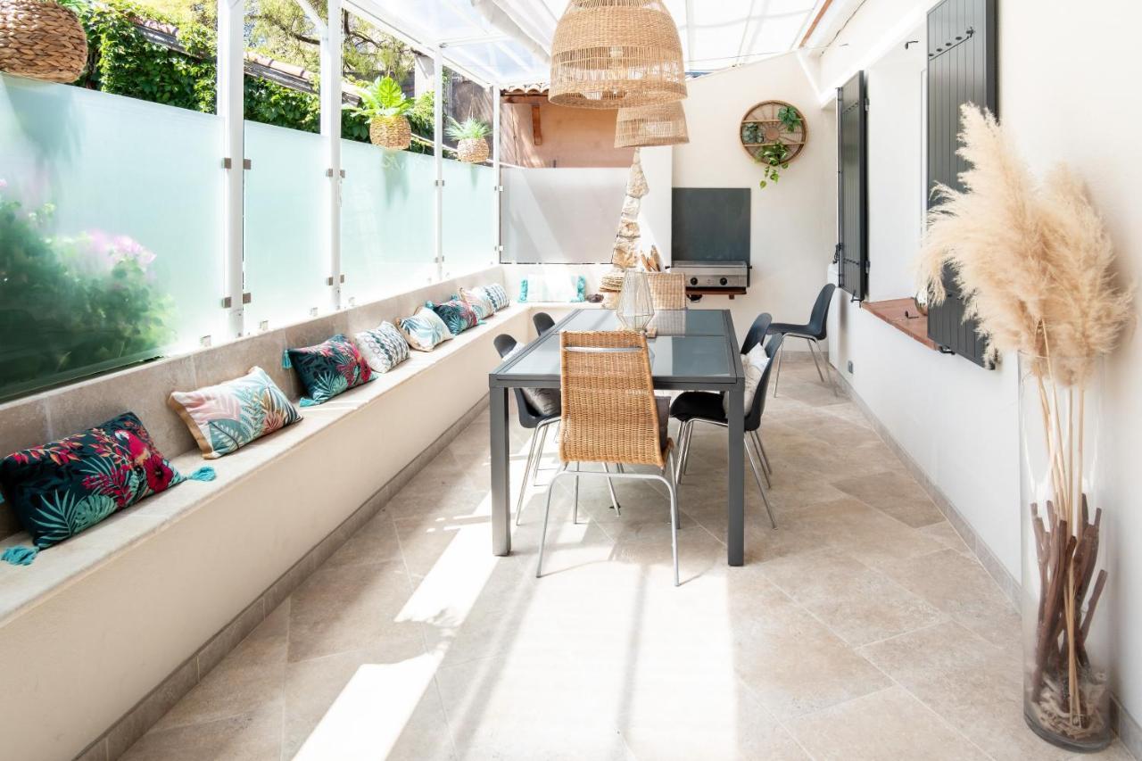 L'Oursinade - Jolie Maison Avec Jacuzzi Et Jardin バンドール エクステリア 写真
